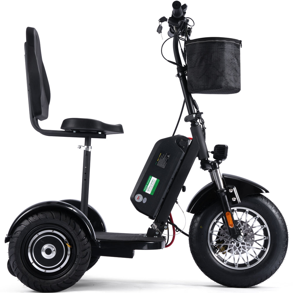 MotoTec Electric Trike 48v 900w Lithium Folding Electric Trikes 2