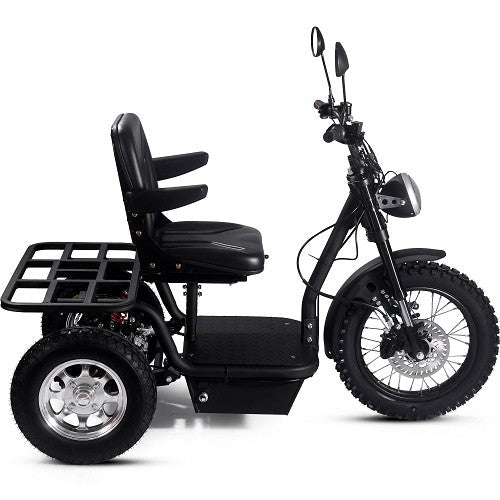 MotoTec Electric Trike 60v 1800w Black MotoTech Electric Mobility Tirkes No Assembly 5