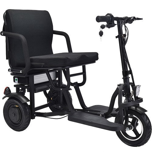 MotoTec Folding Mobility Electric Trike 48v 700w Dual Motor Lithium Black MotoTech Electric Mobility Tirkes 2