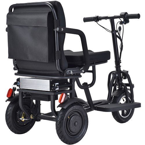 MotoTec Folding Mobility Electric Trike 48v 700w Dual Motor Lithium Black MotoTech Electric Mobility Tirkes 9