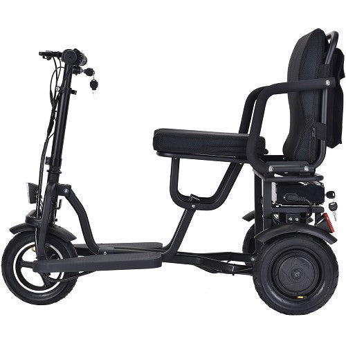 MotoTec Folding Mobility Electric Trike 48v 700w Dual Motor Lithium Black MotoTech Electric Mobility Tirkes 5