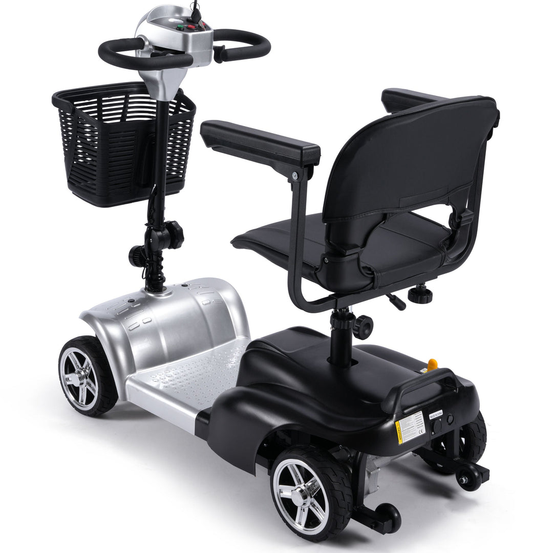 MotoTec Folding Mobility Scooter 24v 250w MotoTech Electric Mobility Tirkes Silver 19