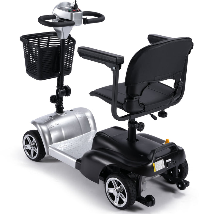 MotoTec Folding Mobility Scooter 24v 250w MotoTech Electric Mobility Tirkes Silver 19
