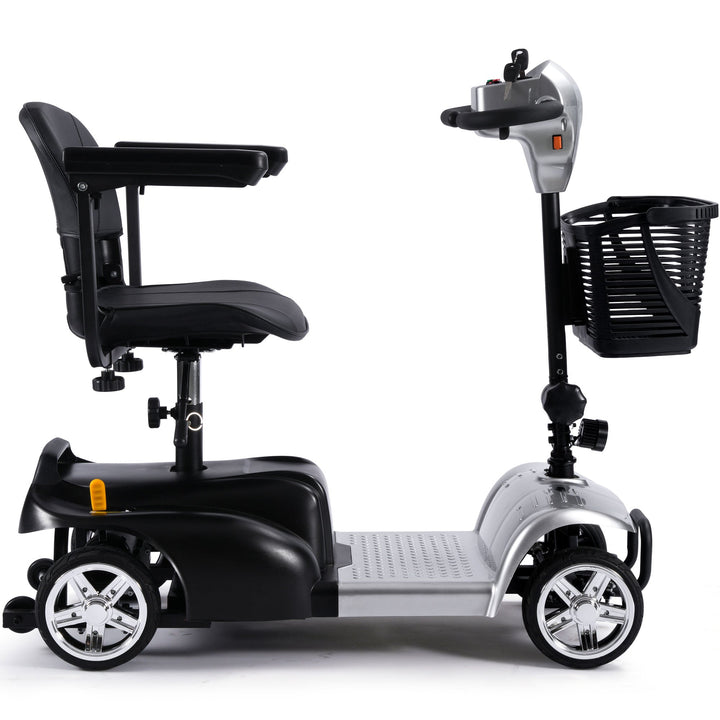 MotoTec Folding Mobility Scooter 24v 250w MotoTech Electric Mobility Tirkes Silver 17