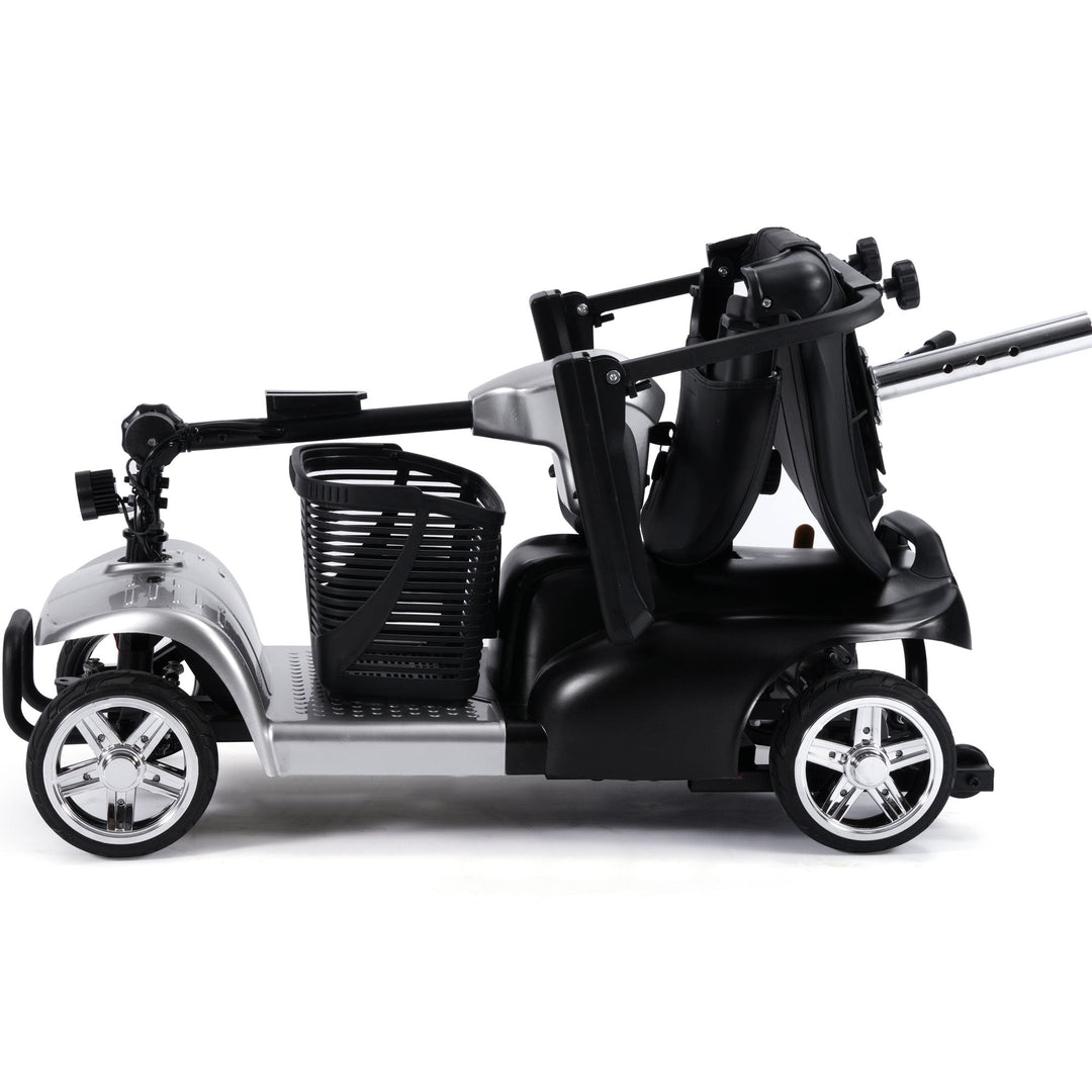 MotoTec Folding Mobility Scooter 24v 250w MotoTech Electric Mobility Tirkes Silver 22