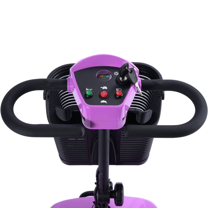 MotoTec Folding Mobility Scooter 24v 250w MotoTech Electric Mobility Tirkes Pink 29