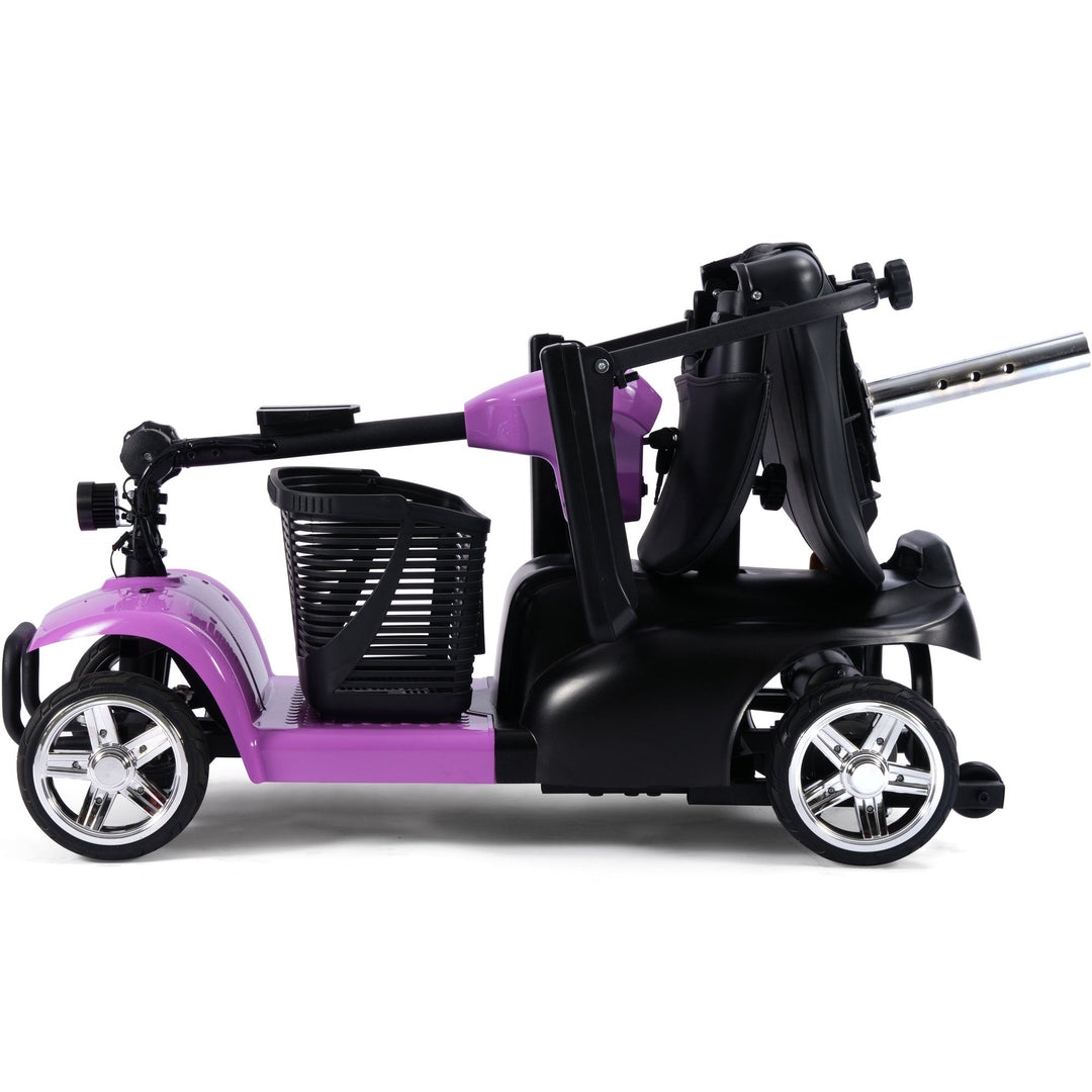 MotoTec Folding Mobility Scooter 24v 250w MotoTech Electric Mobility Tirkes Pink 30