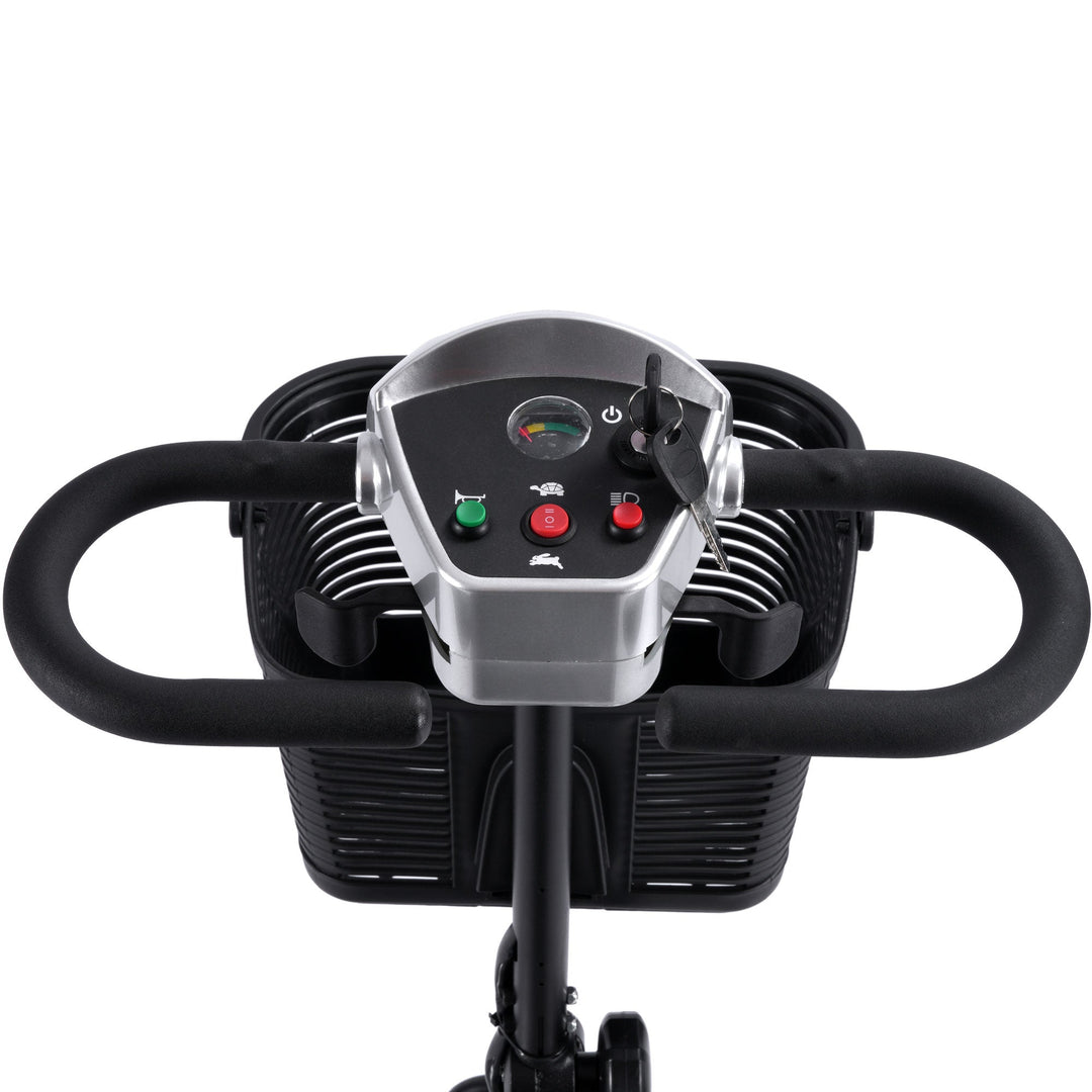 MotoTec Folding Mobility Scooter 24v 250w MotoTech Electric Mobility Tirkes Silver 21