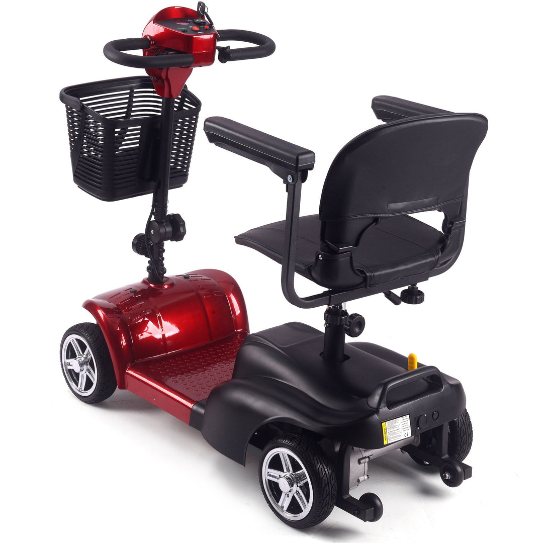 MotoTec Folding Mobility Scooter 24v 250w MotoTech Electric Mobility Tirkes Red 3