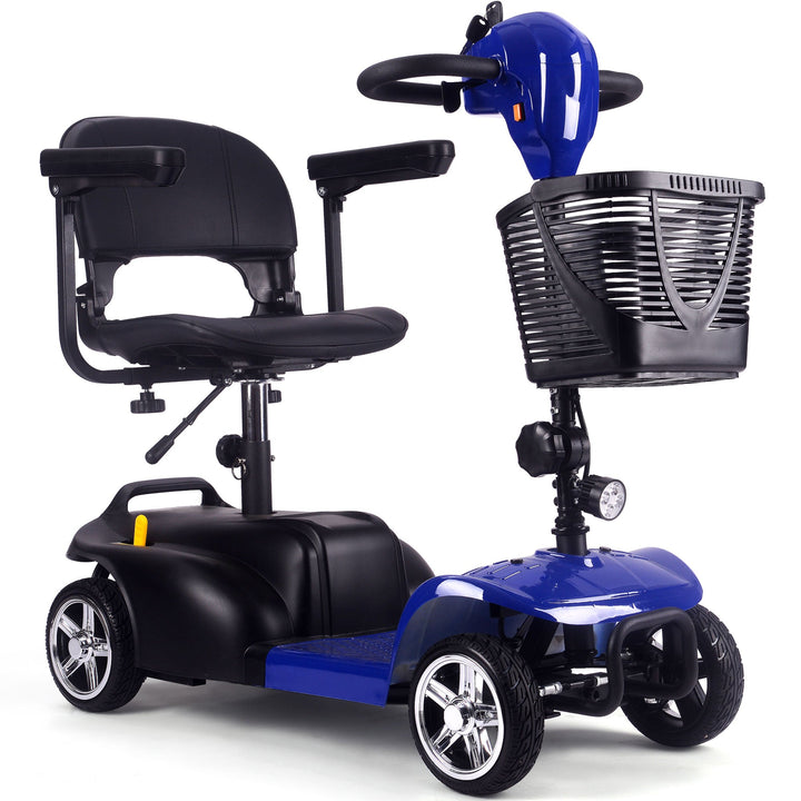 MotoTec Folding Mobility Scooter 24v 250w MotoTech Electric Mobility Tirkes Blue 14