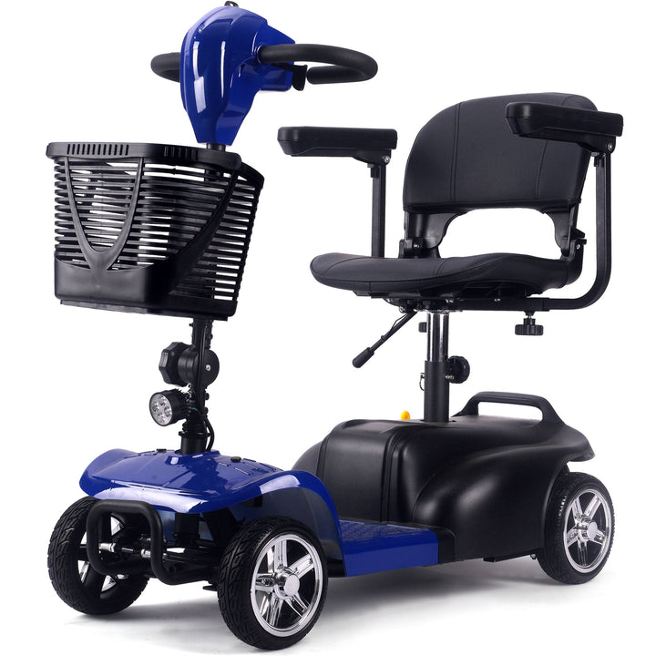 MotoTec Folding Mobility Scooter 24v 250w MotoTech Electric Mobility Tirkes Blue 9