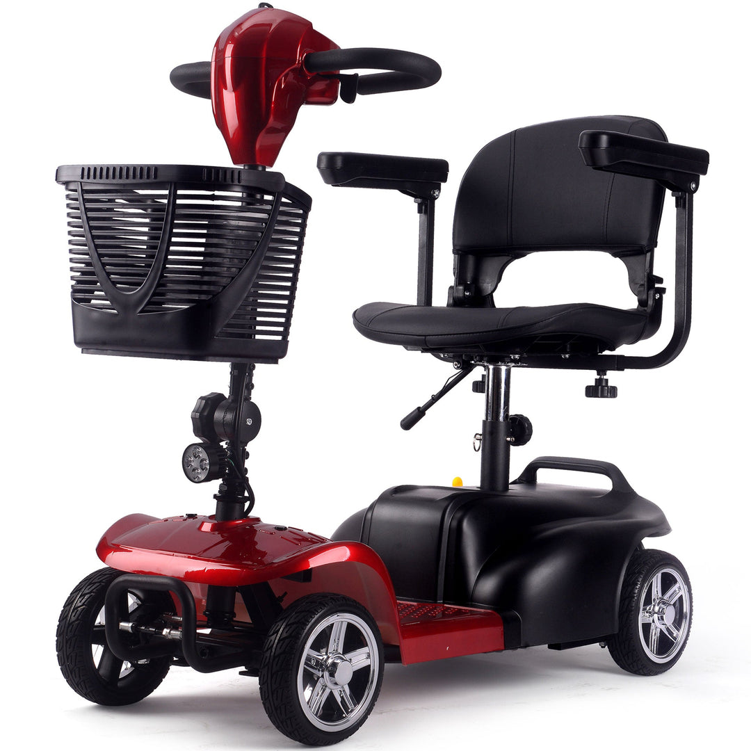 MotoTec Folding Mobility Scooter 24v 250w MotoTech Electric Mobility Tirkes Red 1