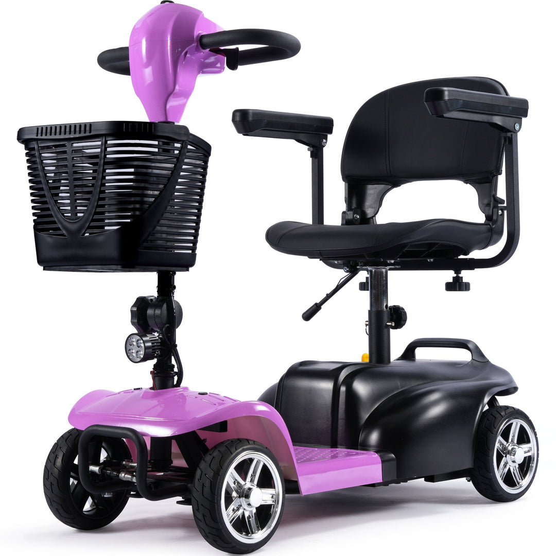 MotoTec Folding Mobility Scooter 24v 250w MotoTech Electric Mobility Tirkes Pink 23