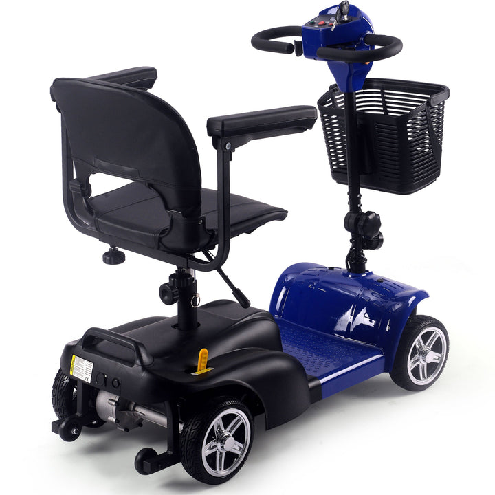 MotoTec Folding Mobility Scooter 24v 250w MotoTech Electric Mobility Tirkes Blue 12