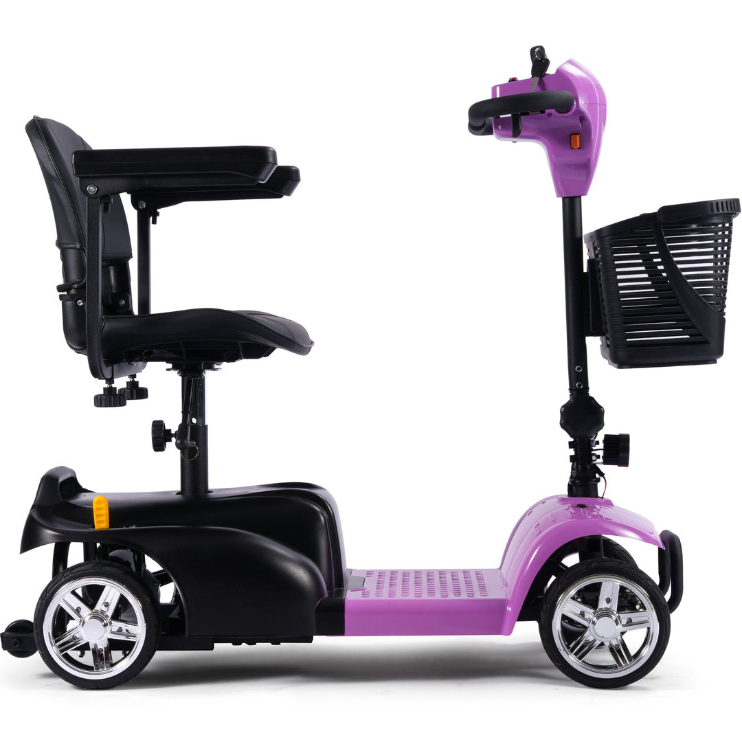 MotoTec Folding Mobility Scooter 24v 250w MotoTech Electric Mobility Tirkes Pink 25