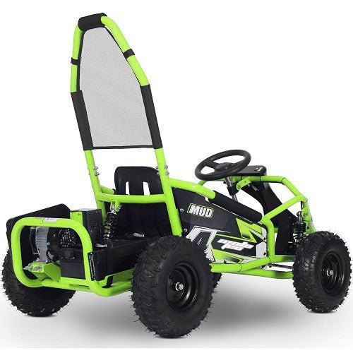 MotoTec Mud Kids Electric 48v 1000w Go Kart Full Suspension ATVs, UTVs & Go-Karts Green 3