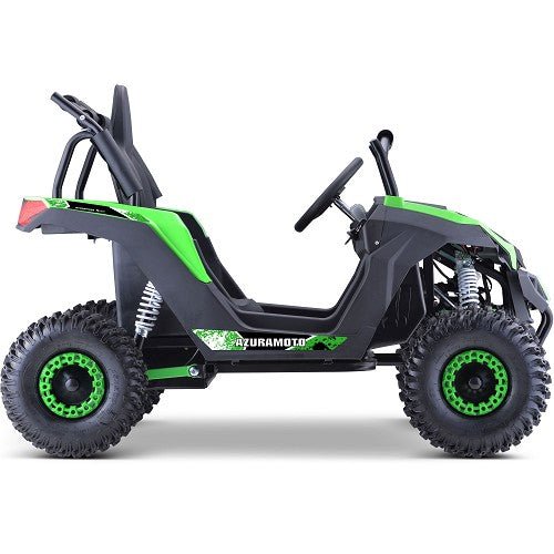 MotoTec Raider Kids UTV 48v 1200w Full Suspension ATVs, UTVs & Go-Karts Green 4