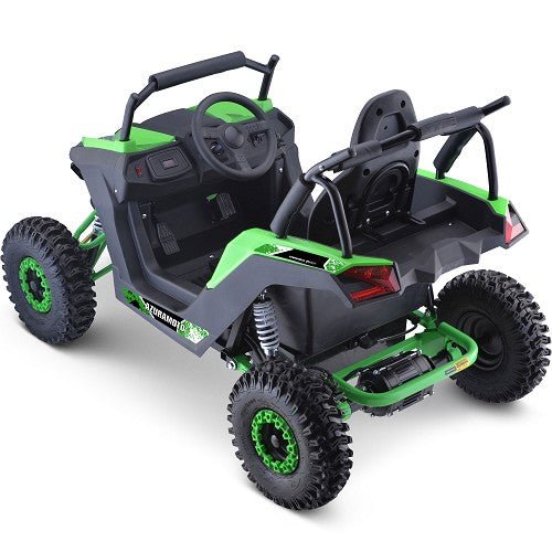 MotoTec Raider Kids UTV 48v 1200w Full Suspension ATVs, UTVs & Go-Karts Green 2
