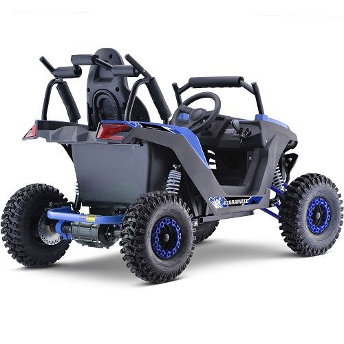 MotoTec Raider Kids UTV 48v 1200w Full Suspension ATVs, UTVs & Go-Karts Blue 15