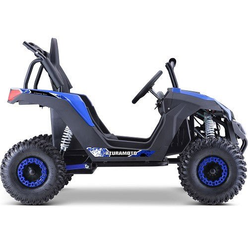 MotoTec Raider Kids UTV 48v 1200w Full Suspension ATVs, UTVs & Go-Karts Blue 14