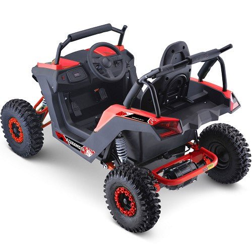MotoTec Raider Kids UTV 48v 1200w Full Suspension ATVs, UTVs & Go-Karts Red 17