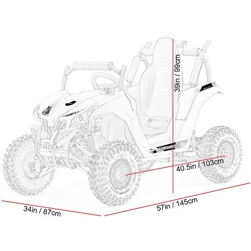 MotoTec Raider Kids UTV 48v 1200w Full Suspension ATVs, UTVs & Go-Karts Green 5