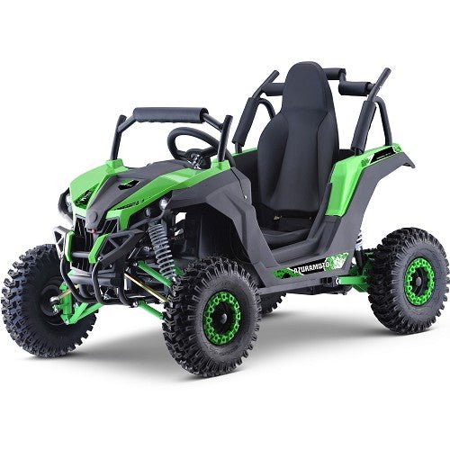 MotoTec Raider Kids UTV 48v 1200w Full Suspension ATVs, UTVs & Go-Karts Green 1