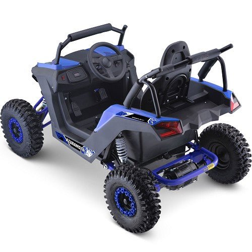 MotoTec Raider Kids UTV 48v 1200w Full Suspension ATVs, UTVs & Go-Karts Blue 12