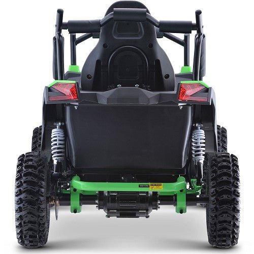 MotoTec Raider Kids UTV 48v 1200w Full Suspension ATVs, UTVs & Go-Karts Green 3