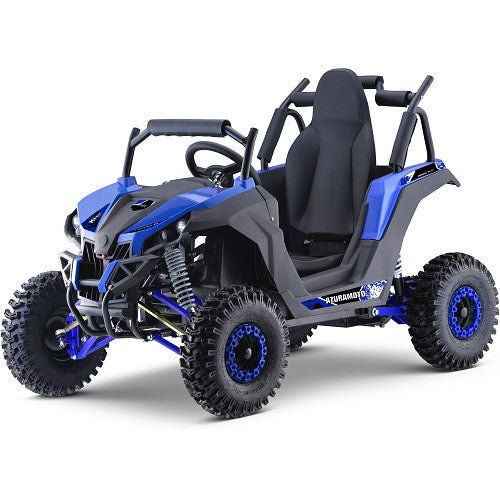 MotoTec Raider Kids UTV 48v 1200w Full Suspension ATVs, UTVs & Go-Karts Blue 11