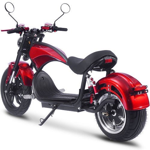MotoTec Raven 60v 30ah 2500w Lithium Electric Scooter MotoTec Electric Scooters Red 11