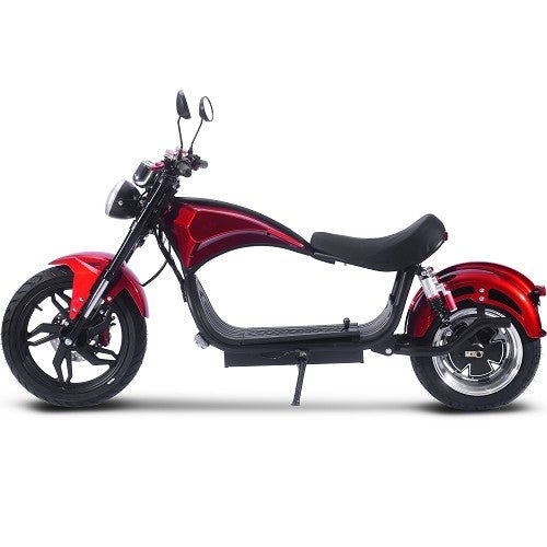 MotoTec Raven 60v 30ah 2500w Lithium Electric Scooter MotoTec Electric Scooters Red 9