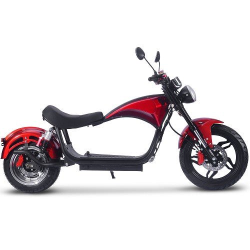 MotoTec Raven 60v 30ah 2500w Lithium Electric Scooter MotoTec Electric Scooters Red 8