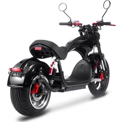 MotoTec Raven 60v 30ah 2500w Lithium Electric Scooter MotoTec Electric Scooters Black 4
