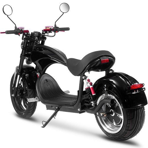 MotoTec Raven 60v 30ah 2500w Lithium Electric Scooter MotoTec Electric Scooters Black 3