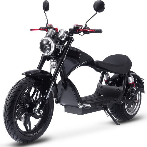 MotoTec Raven 60v 30ah 2500w Lithium Electric Scooter MotoTec Electric Scooters Black 6