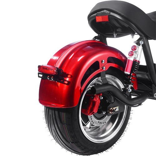 MotoTec Raven 60v 30ah 2500w Lithium Electric Scooter MotoTec Electric Scooters Red 13