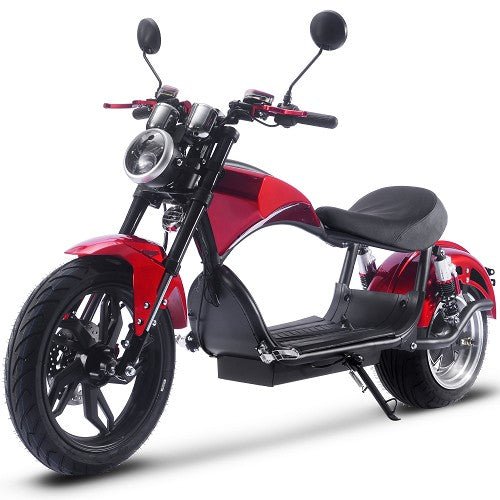 MotoTec Raven 60v 30ah 2500w Lithium Electric Scooter MotoTec Electric Scooters Red 7
