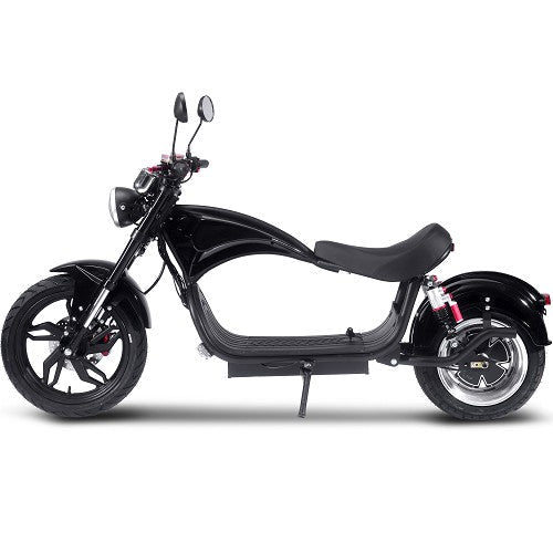MotoTec Raven 60v 30ah 2500w Lithium Electric Scooter MotoTec Electric Scooters Black 2