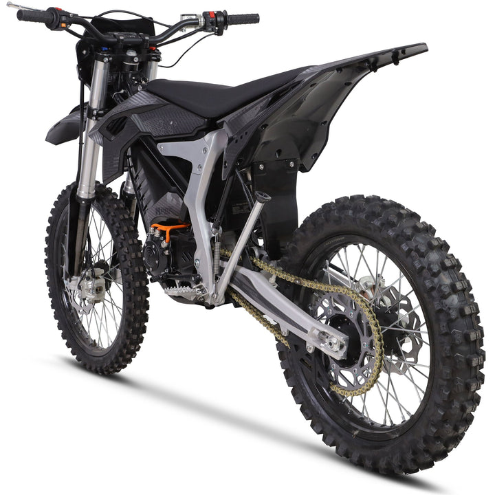 MotoTec Venom 72V 12000W Electric Dirt Bike 77MPH 60Ah CATL 4-Speed Manual Dirt Electric Bikes Black 5