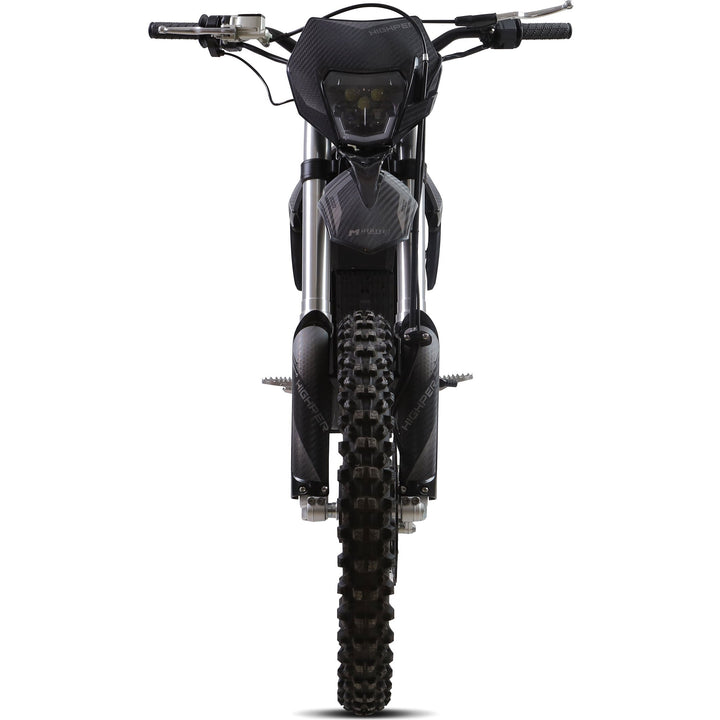 MotoTec Venom 72V 12000W Electric Dirt Bike 77MPH 60Ah CATL 4-Speed Manual Dirt Electric Bikes Black 8