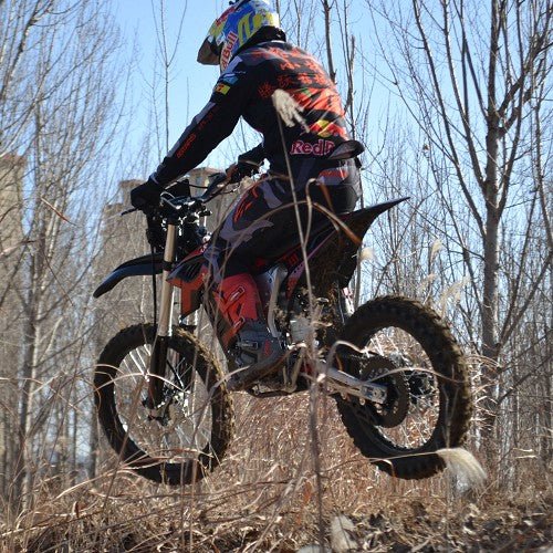MotoTec Venom 72V 12000W Electric Dirt Bike 77MPH 60Ah CATL 4-Speed Manual Dirt Electric Bikes Black 14
