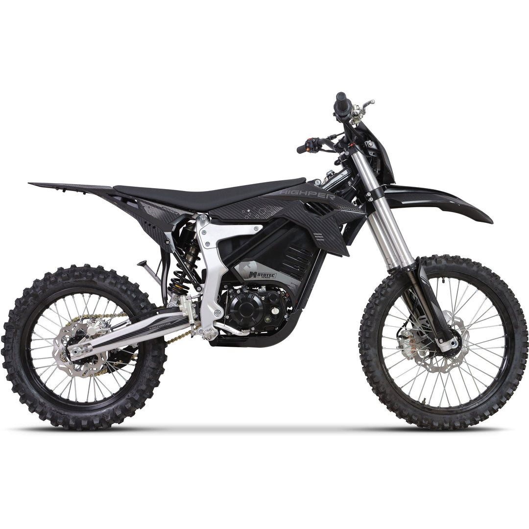 MotoTec Venom 72V 12000W Electric Dirt Bike 77MPH 60Ah CATL 4-Speed Manual Dirt Electric Bikes Black 2