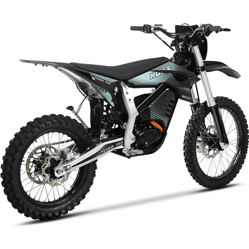MotoTec Venom 72V 30000W Electric Dirt Bike 75MPH 72Ah CATL Battery Dirt Electric Bikes Black 2