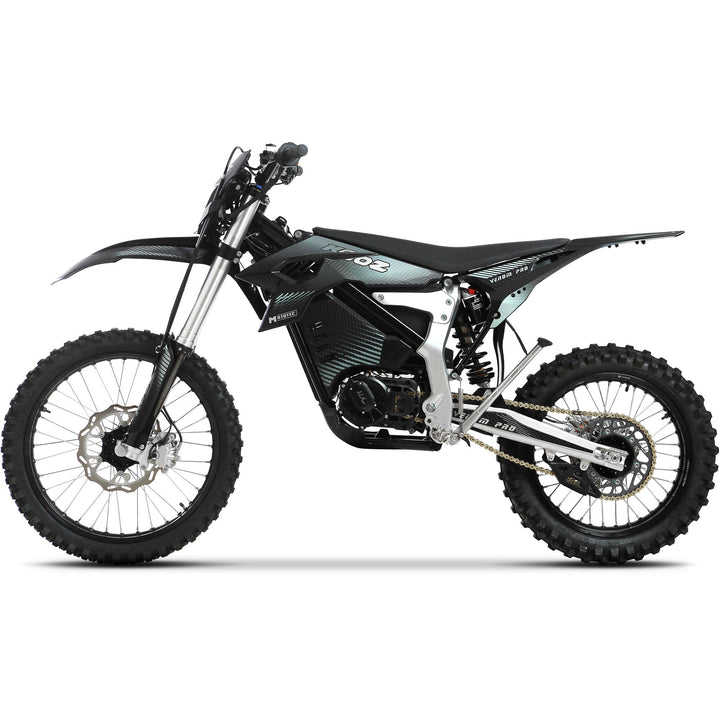 MotoTec Venom 72V 30000W Electric Dirt Bike 75MPH 72Ah CATL Battery Dirt Electric Bikes Black 5