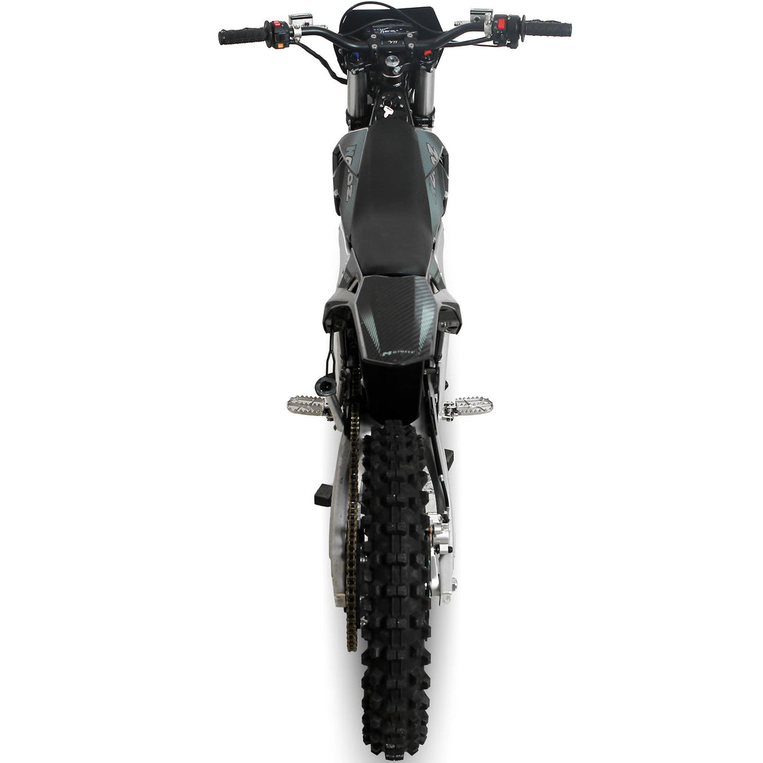 MotoTec Venom 72V 30000W Electric Dirt Bike 75MPH 72Ah CATL Battery Dirt Electric Bikes Black 9