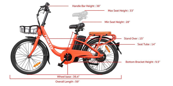 Nakto PONY Commuter Electric Bike Commuter Electric Bikes 11