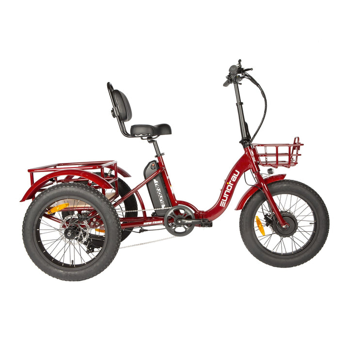 NEW-TRIKE 2.0 Foldable Commuter ETrike Electric Trikes Deep Crimson 1