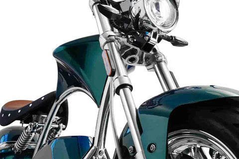 4000W Fat Tire Electric Scooter Chopper - Eahora Knight M1PS Black