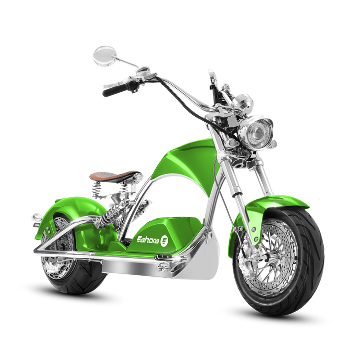 Eahora| Chrome M1PS 4000W 72V 40Ah Electric Fat Tire Chopper Scooter